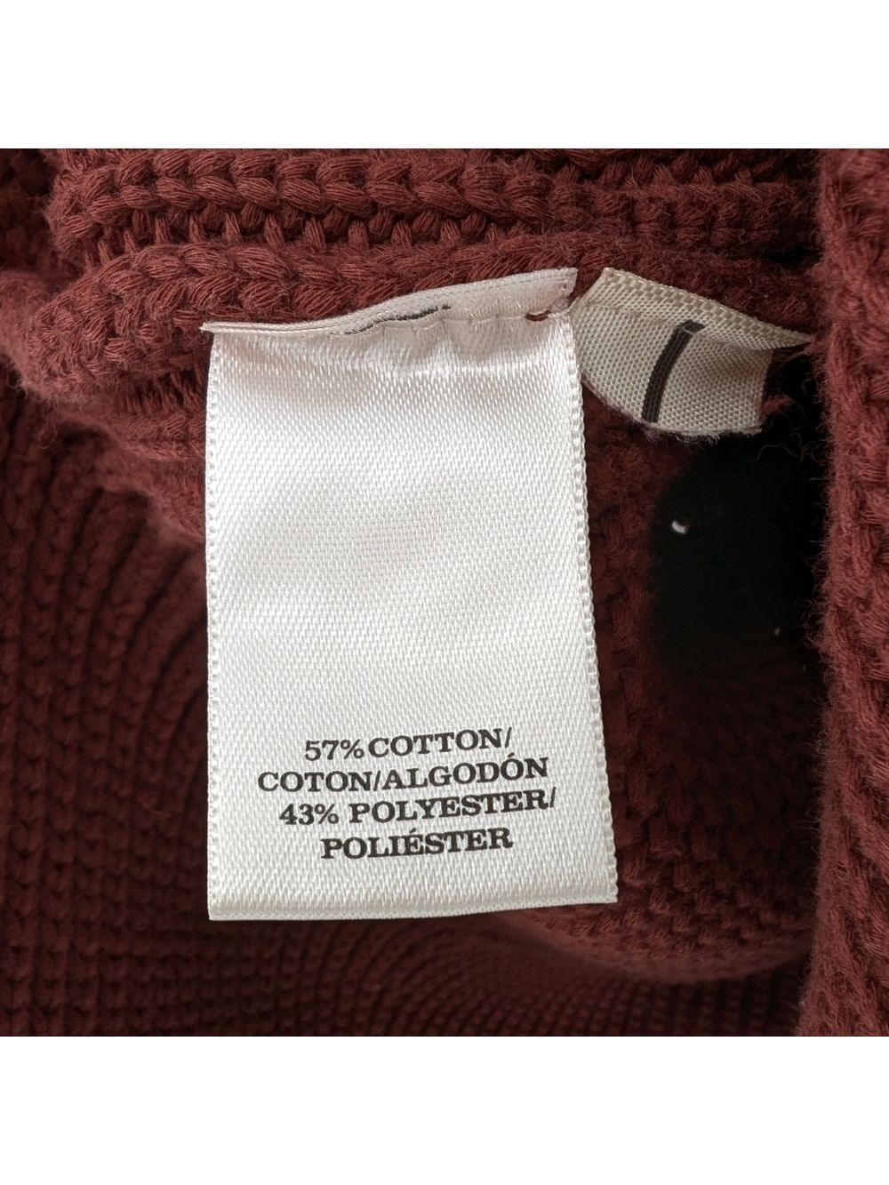 Ann Taylor Womens Sleeveless Sweater Rust Brown Preppy Cotton Blend XS - Picture 5 of 5